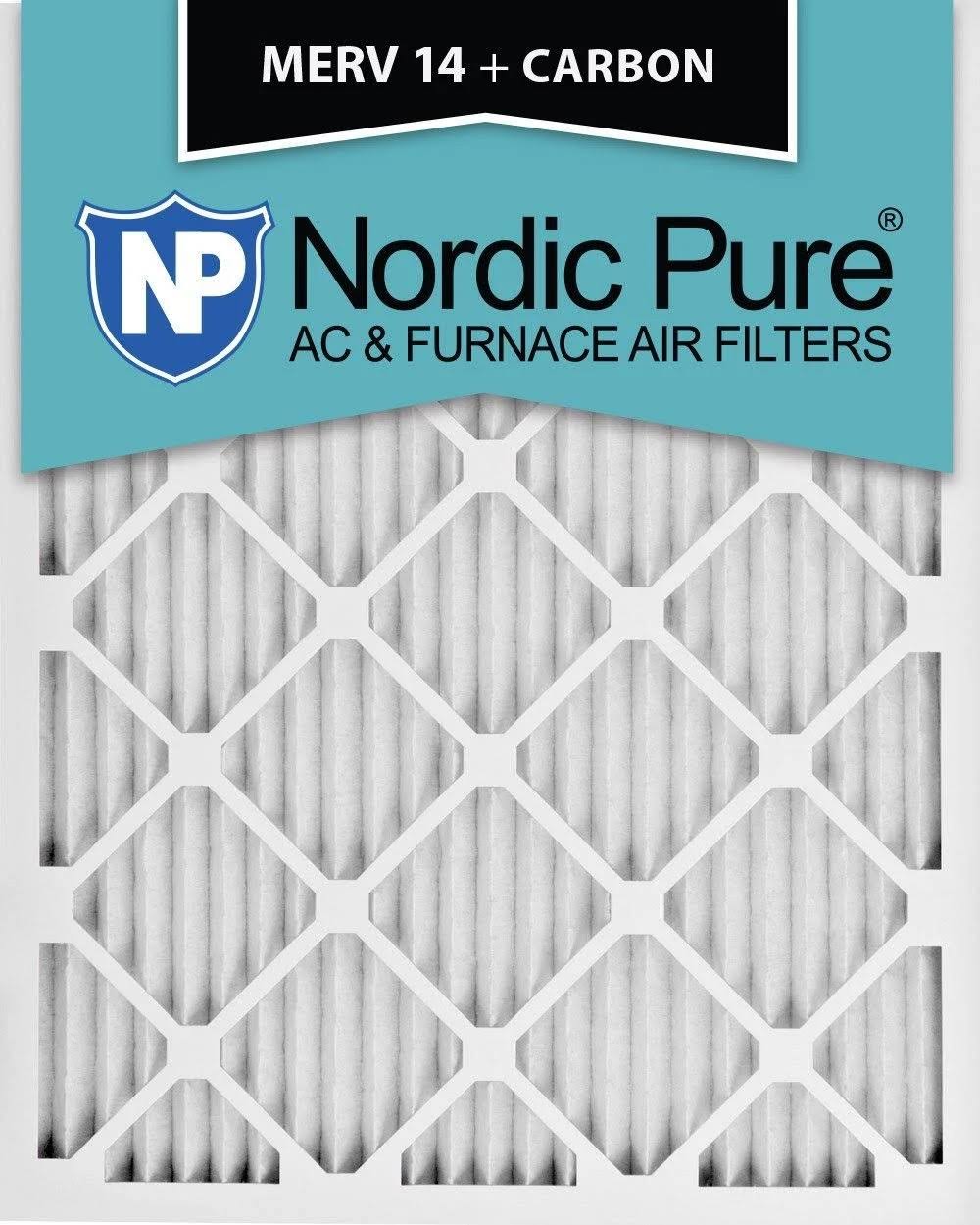 24 Pleated Air Filters MERV 14 Carbon Q6195