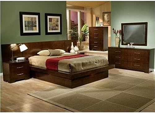 2 Drawer Nightstand in Cappuccino and Silver B27890