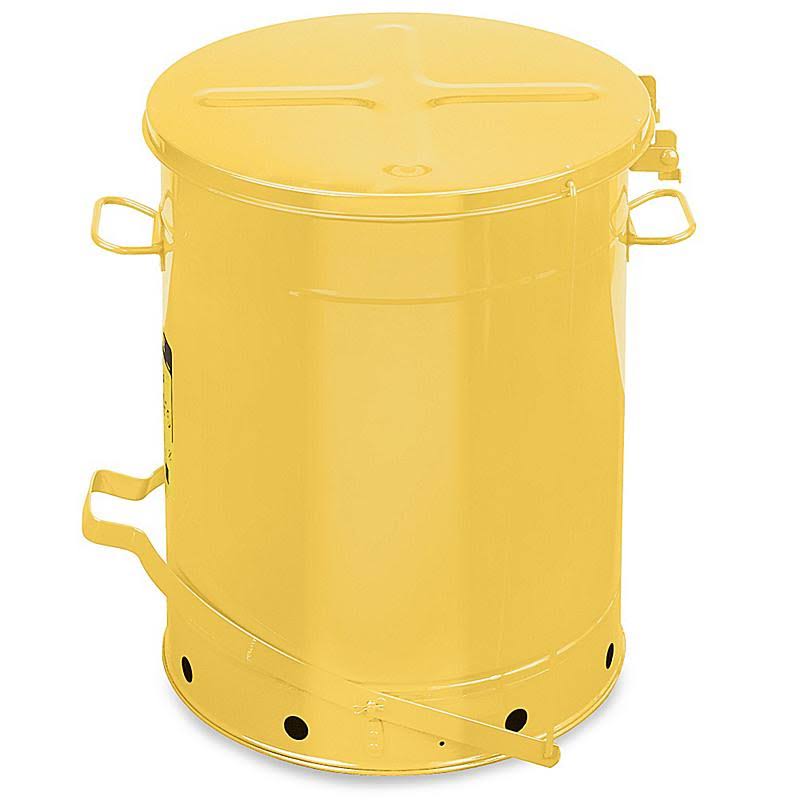21 Gallon Yellow Oily Waste Can G4118