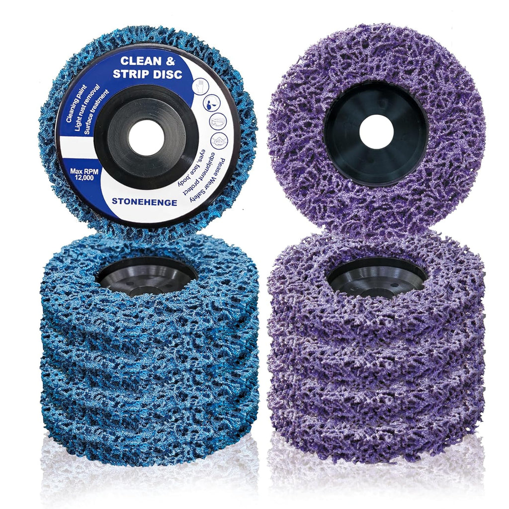 10 Pack Abrasive Strip Discs for Angle Grinders H905