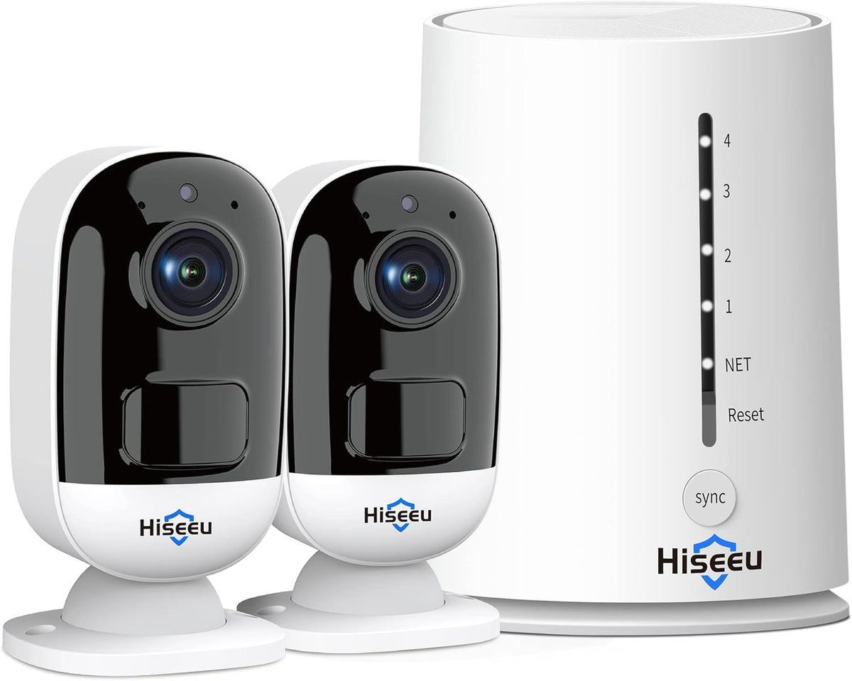 2K Wireless 2-Cam Security Camera System, IP66 Waterproof, Night Vision K72470