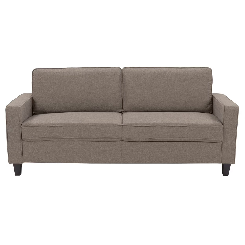 Taupe Brown Fabric Three Seater Sofa K8282