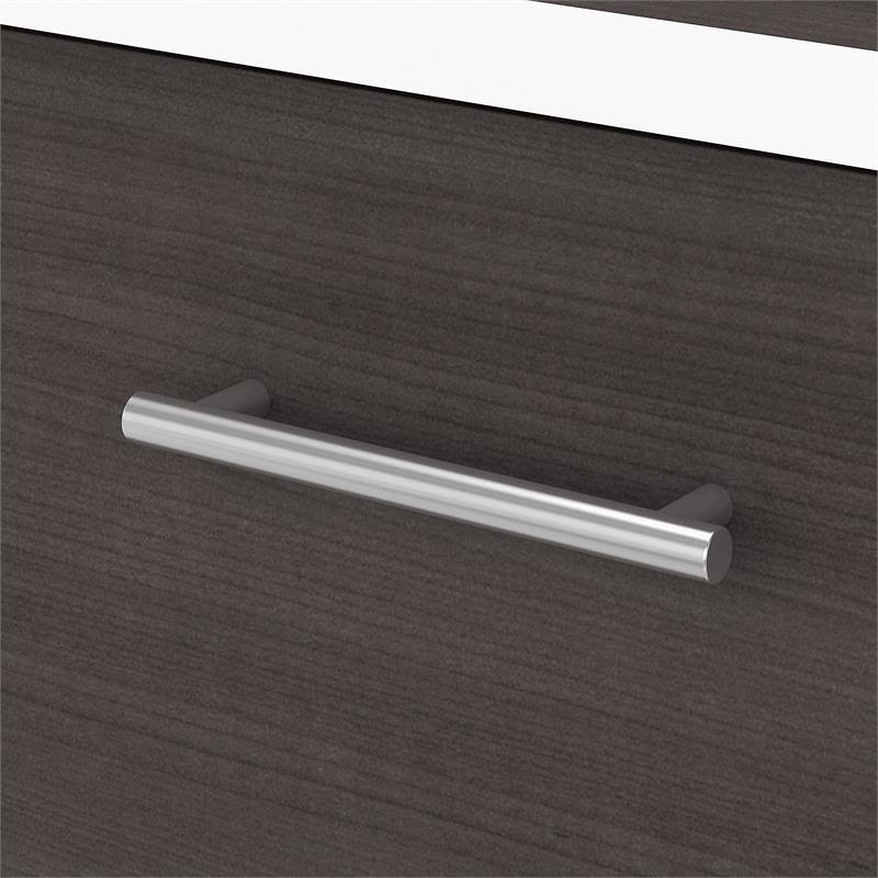 White and Storm Gray 2 Drawer Lateral File Cabinet J802730