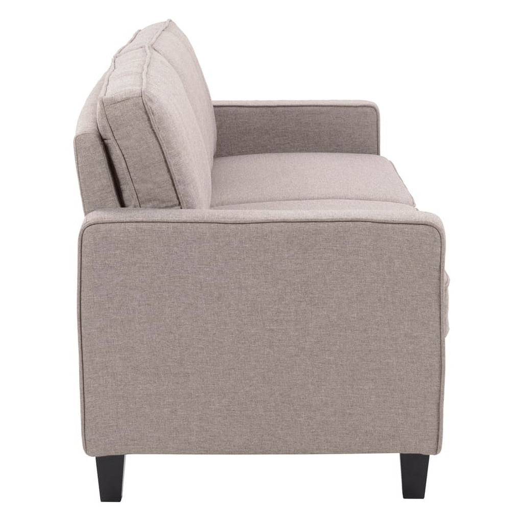 Taupe Brown Fabric Three Seater Sofa K8282