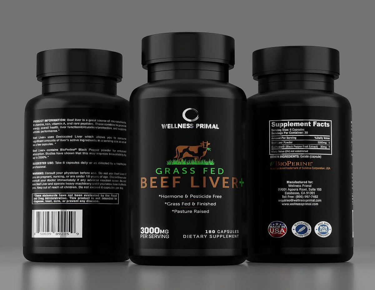 180 Capsules Beef Liver Supplement G4793