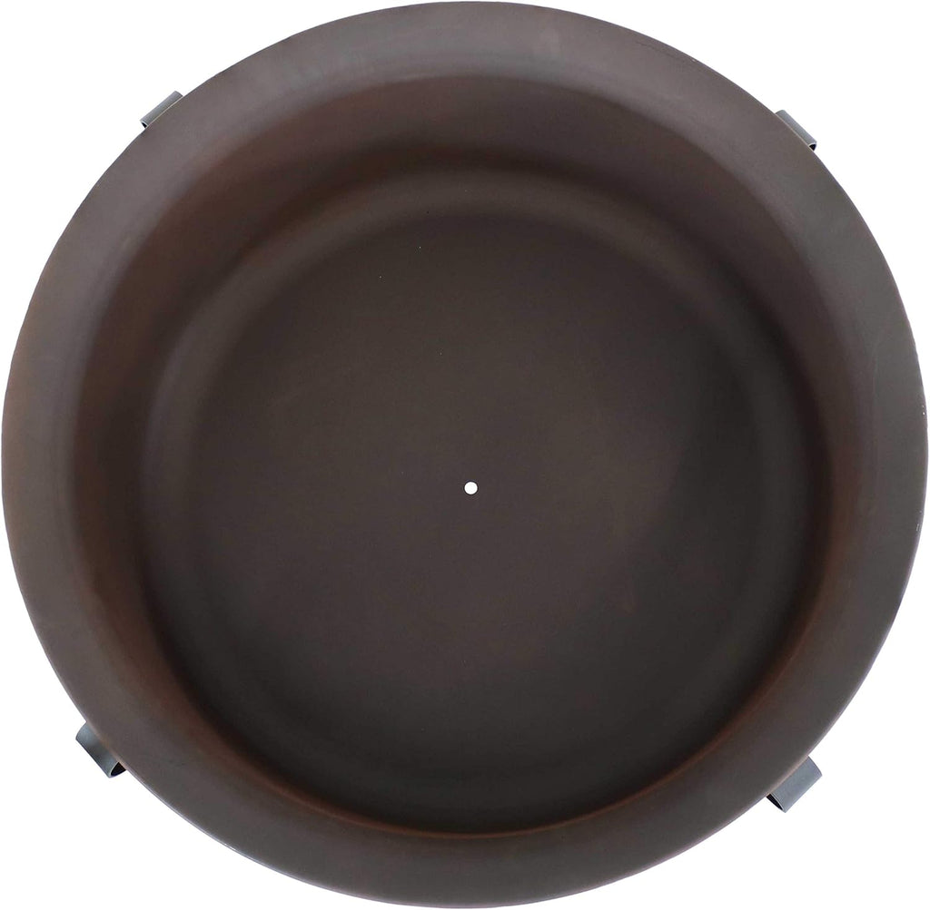 Bronze Cauldron Outdoor Fire Pit Bowl with Poker and Spark Screen - 29 Inch K423818