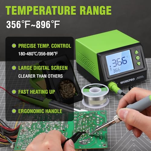 60W Digital Display Soldering Station with 5 Extra Iron Tips Q356
