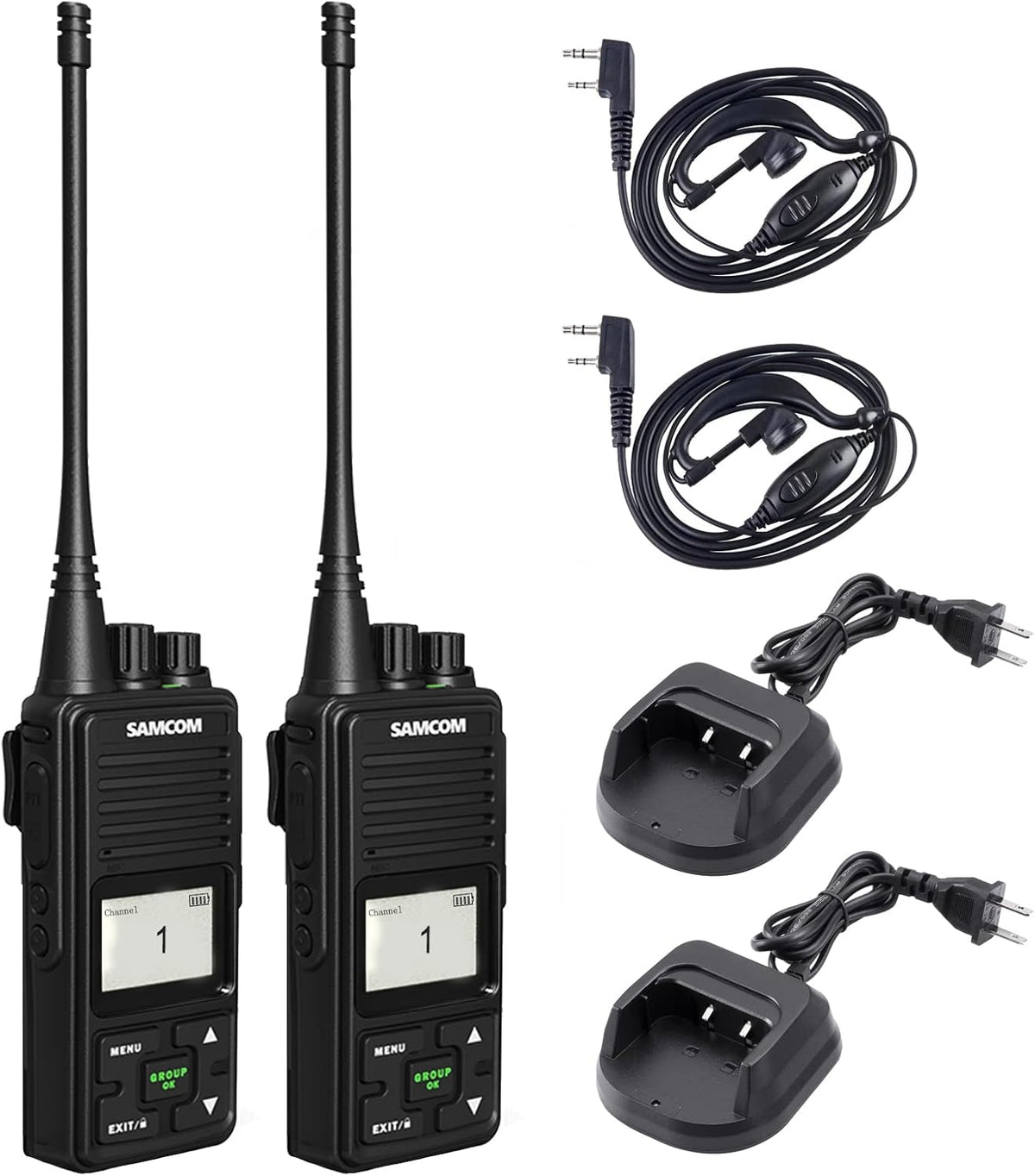 2 Pack 3000mAh UHF Walkie Talkie A193