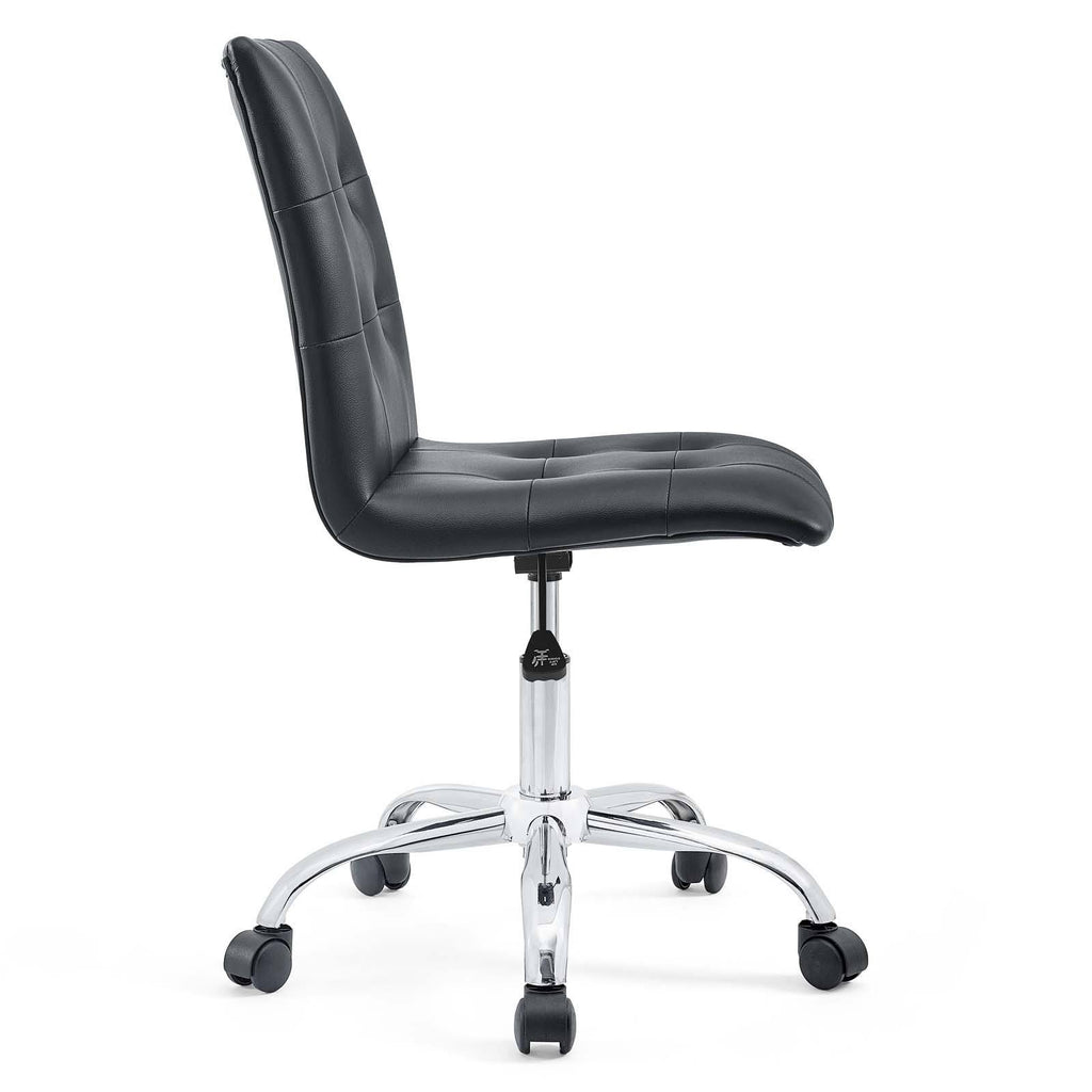 White Mid Back Office Chair K9917