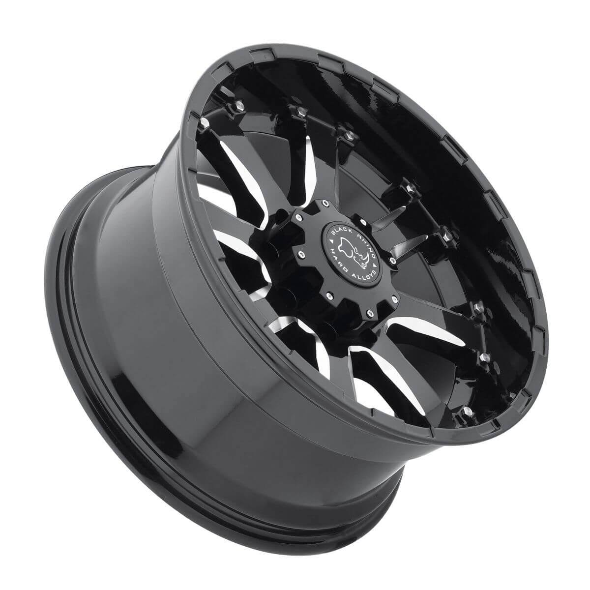 18x9 6x5.5x22 +12mm Black/Milled Wheel Rim W606786