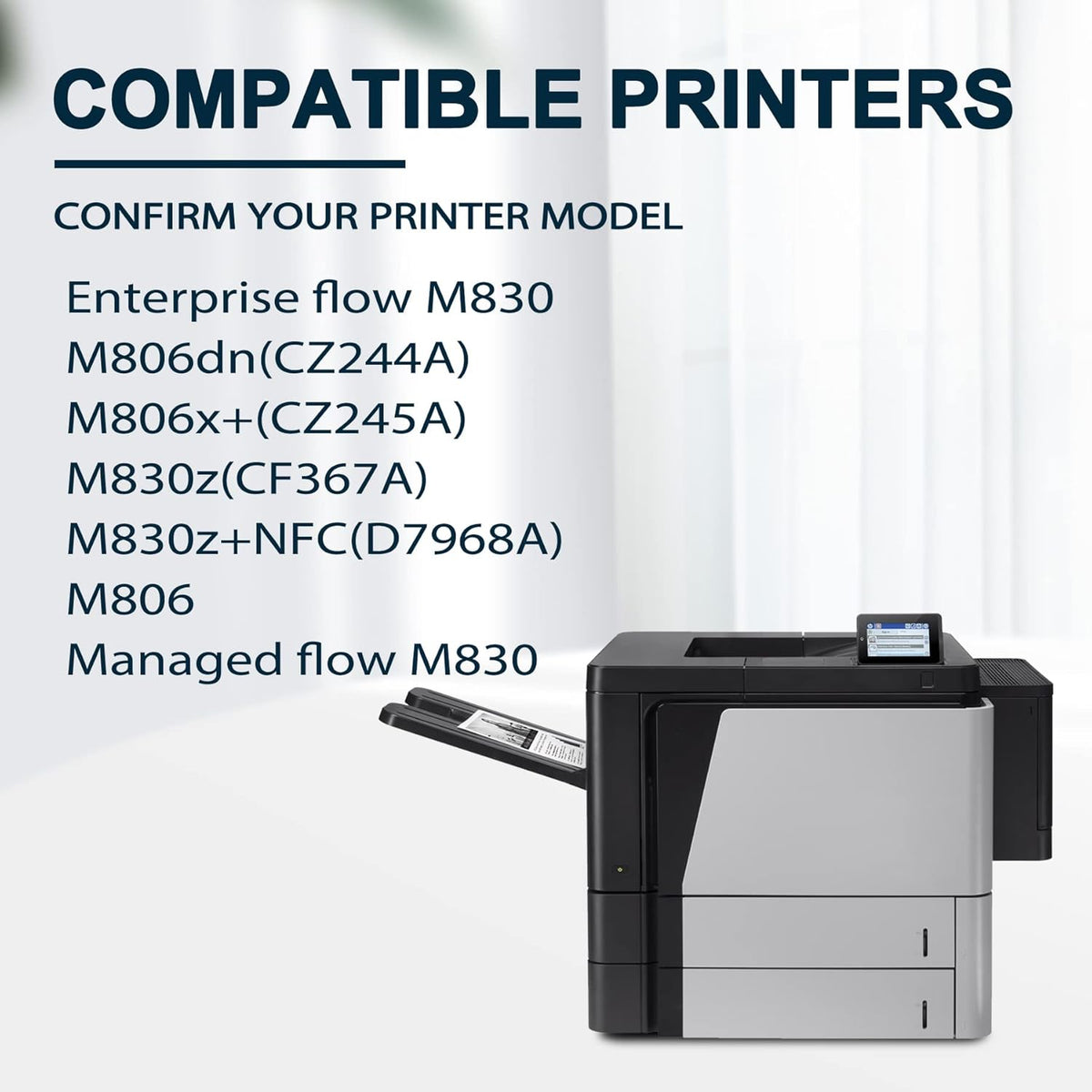 25X CF325X Compatible Toner Cartridge (1 Pack, Black) M632