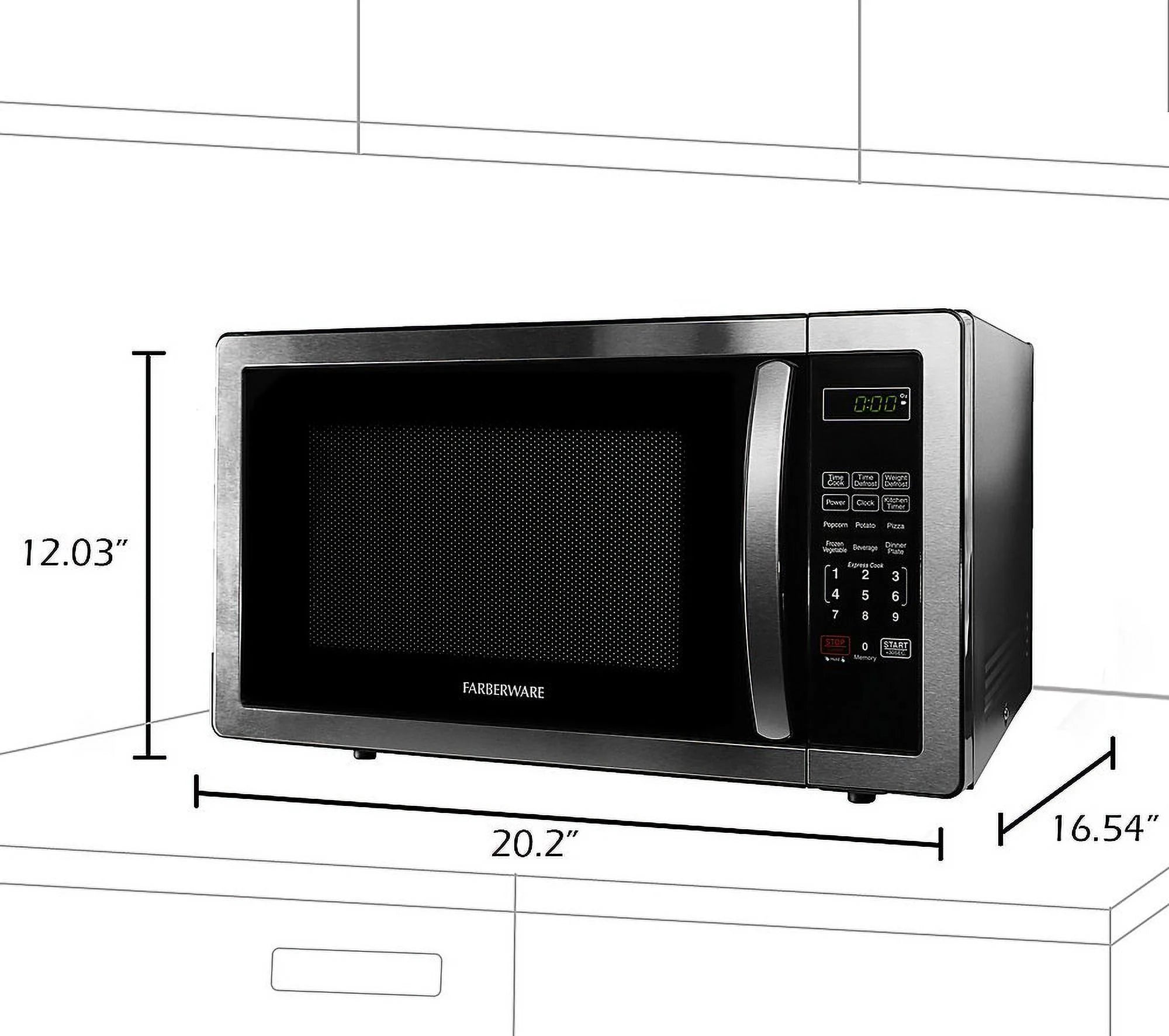 1.1 Cu. Ft. Countertop Microwave Oven I89215