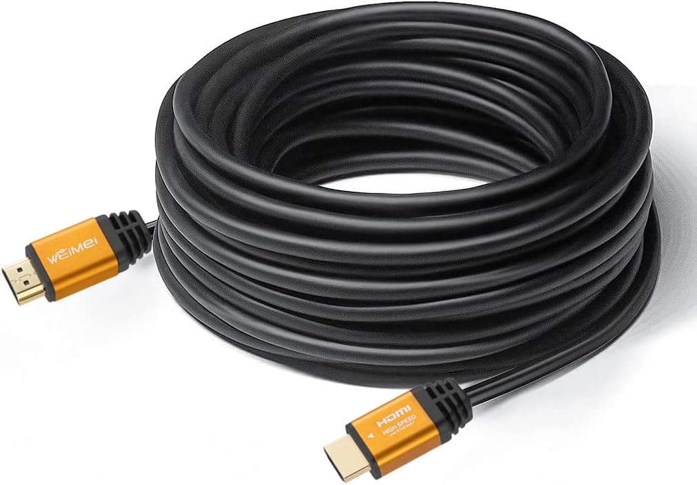 100 Feet 4K HDMI Cable 2.0 with Gold-Plated Connector and Bare Copper Conductor N35323