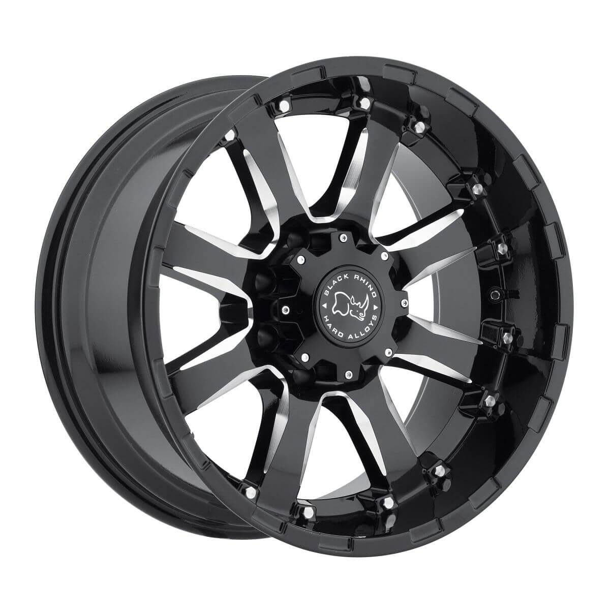 18x9 6x5.5x22 +12mm Black/Milled Wheel Rim W606786
