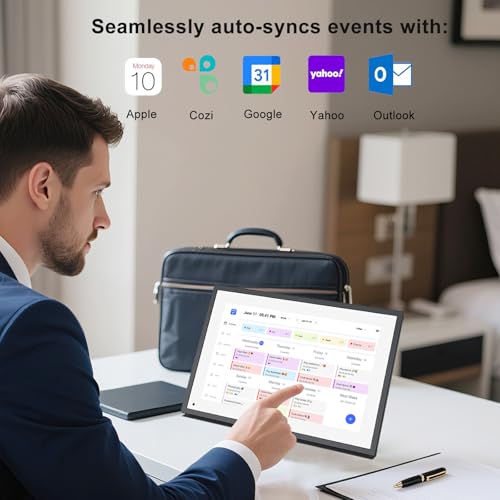 10.1 inch Wall Planner Digital Calendar & Chore Chart, Smart Touchscreen Interactive Display C499656
