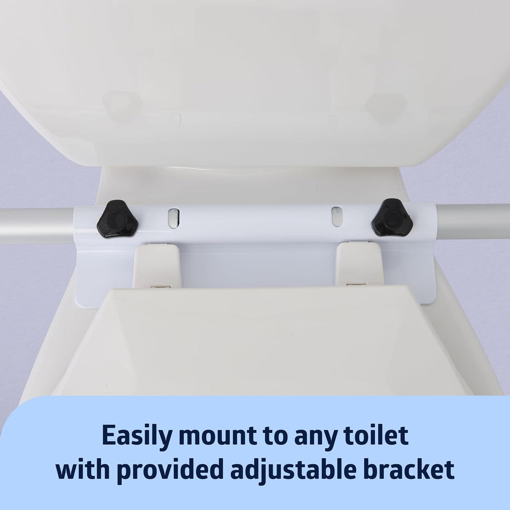Height Adjustable Toilet Safety Rail with Armrests, 250 lb. Weight Capacity A39197