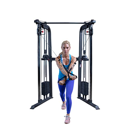 Cable Crossover Exercise Machine with Dual Weights Stack M2026