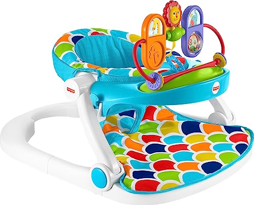 3-in-1 Baby Activity Center & Portable Chair with Developmental Toys & Machine Washable Seat Pad S82498