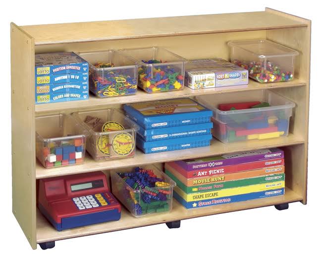 Storage Unit with Dry Erase Back and 3 Shelves L103367