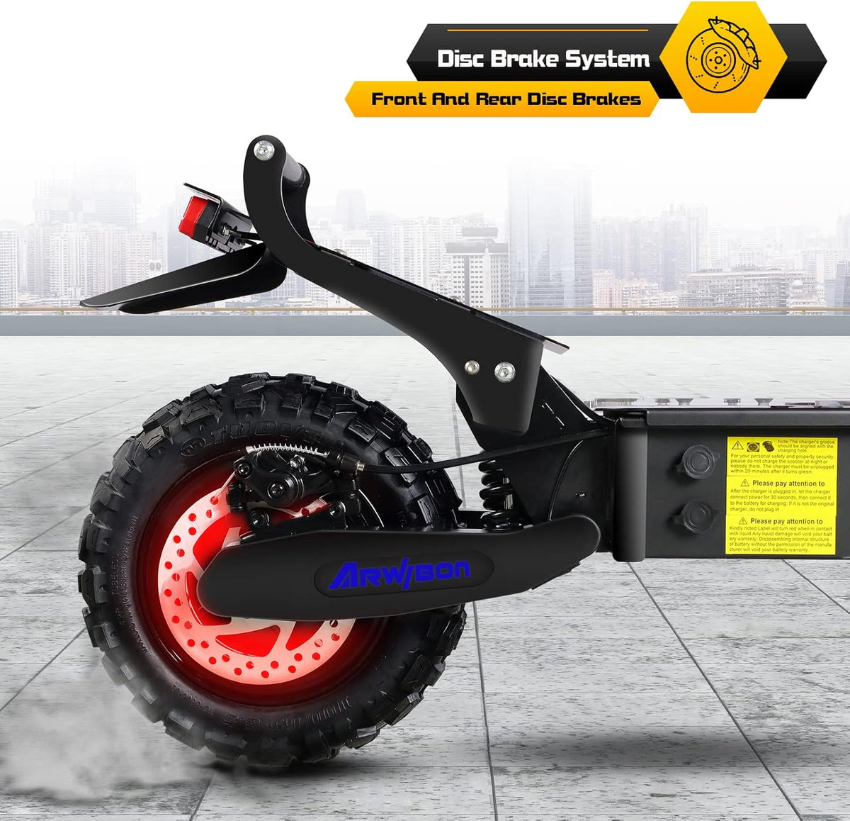 2500W 11 inch Pneumatic Tire Foldable Electric Scooter A29967