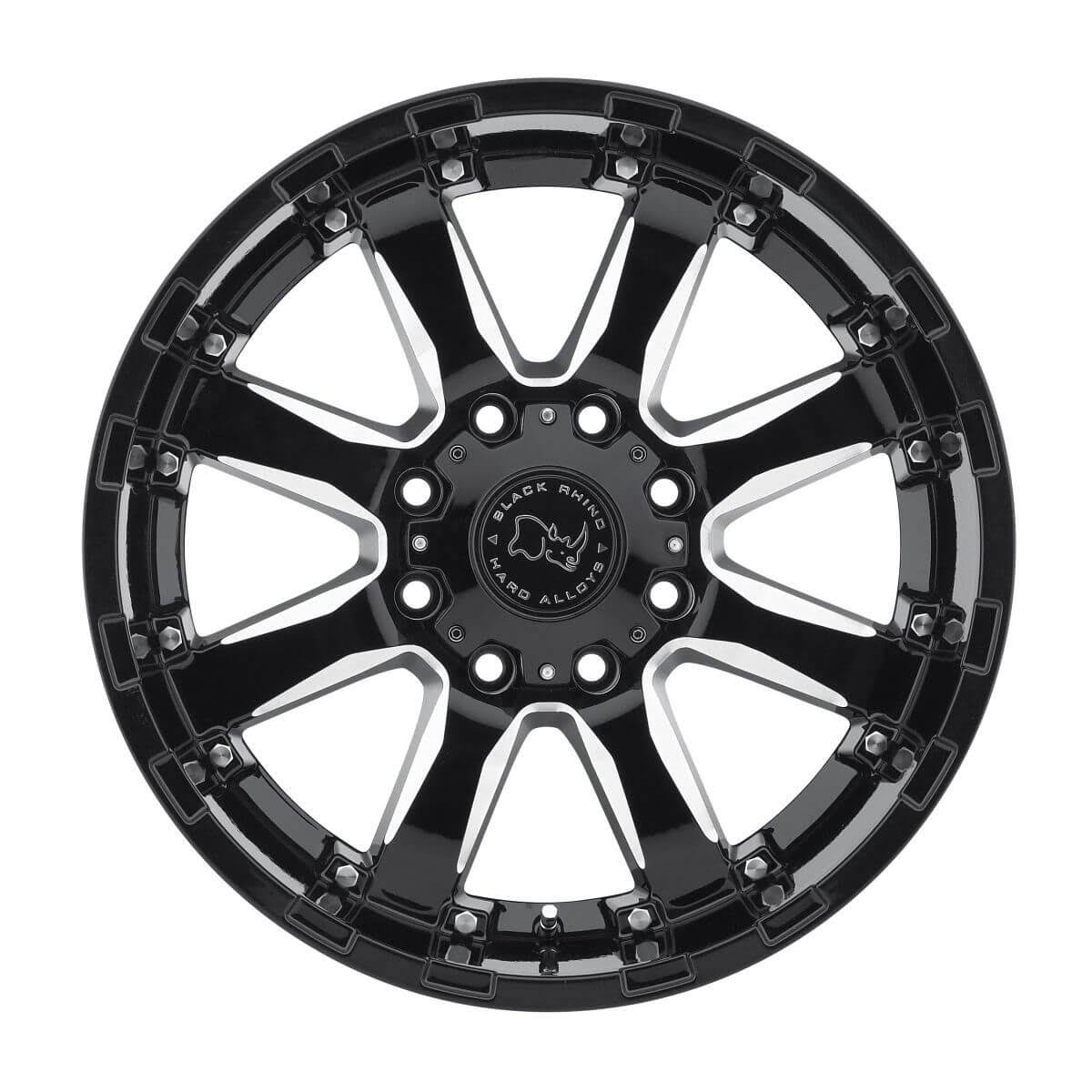 18x9 6x5.5x22 +12mm Black/Milled Wheel Rim W606786