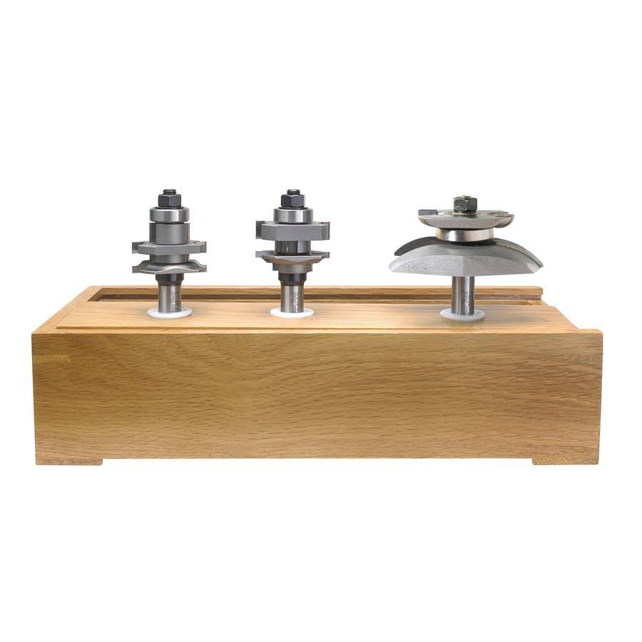 3-Piece 1/2x22 Shank Router Bit Set A815