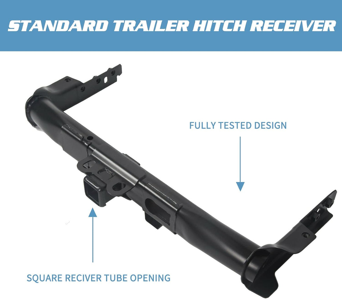 2 Packs Black Trailer Hitch Receiver and Bezel Set L275