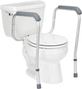 Height Adjustable Toilet Safety Rail with Armrests, 250 lb. Weight Capacity A39197