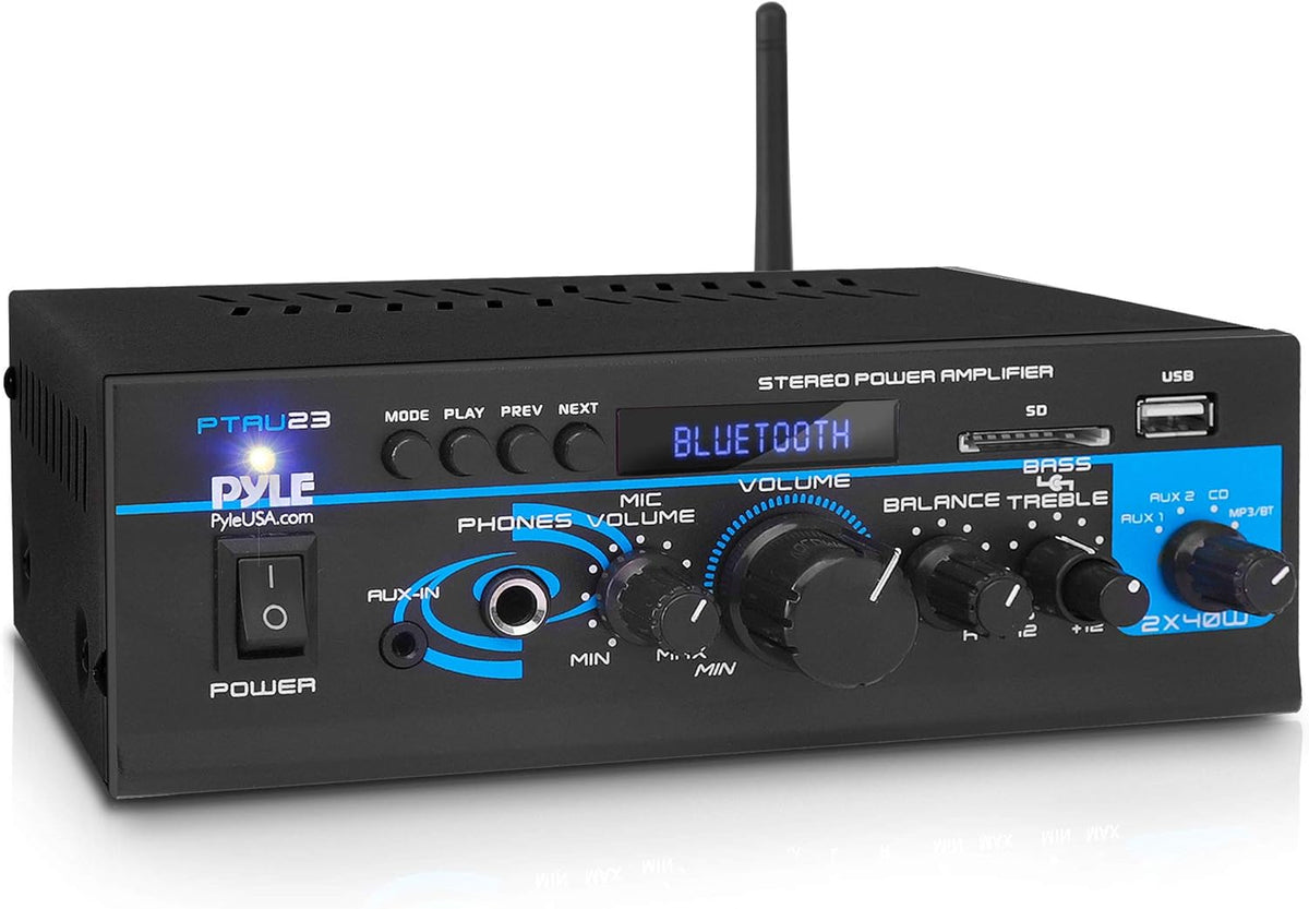 2X40W Mini Dual Channel Bluetooth Power Amplifier R3400