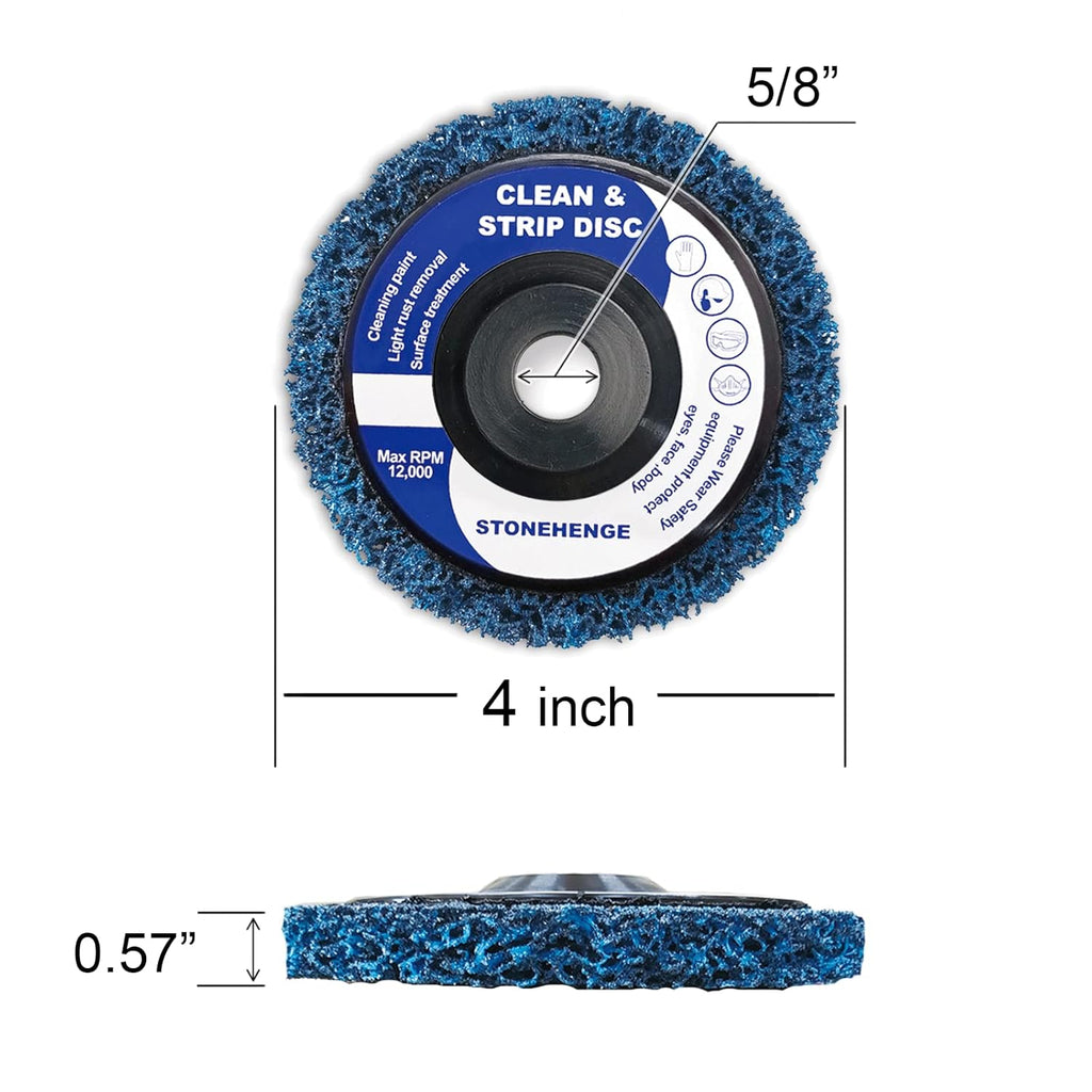 10 Pack Abrasive Strip Discs for Angle Grinders H905