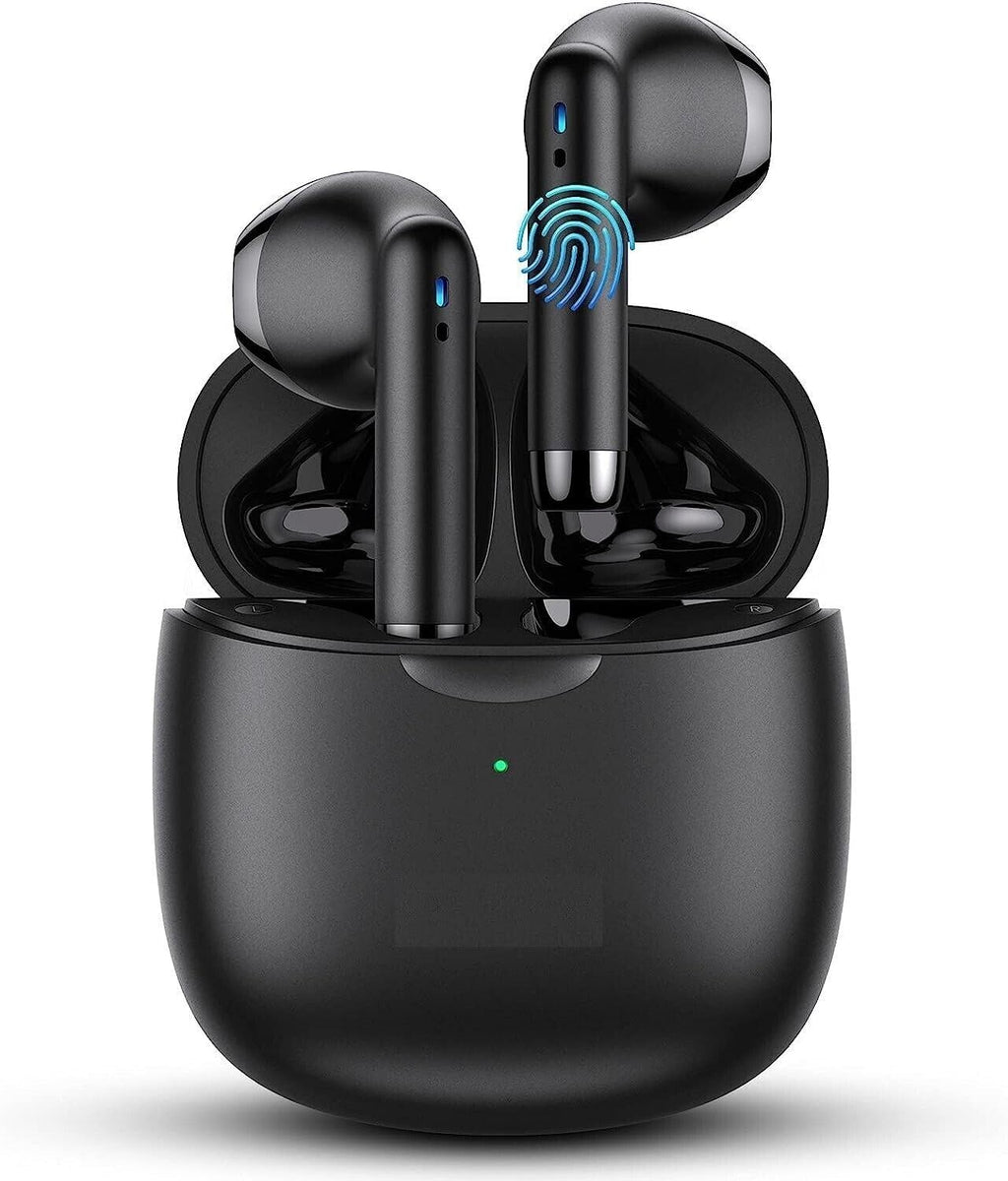 Black TWS Wireless Bluetooth 5.0 Earbuds with Charging Case S2281