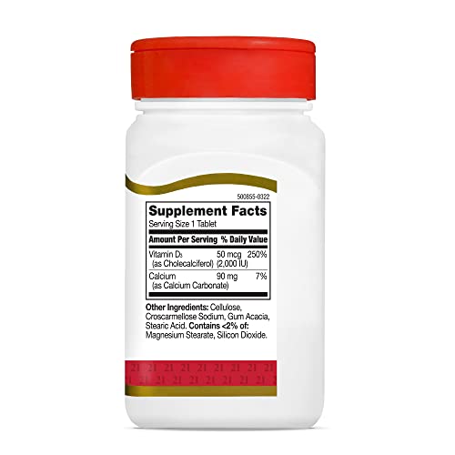 D3 2000 IU Tablets, 110 Count (Pack of 2) T6771