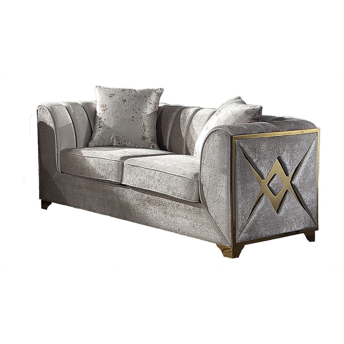 3 PC Living Room Set Made with Wood in Cream Color R407779