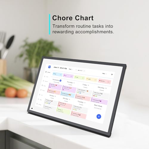 10.1 inch Wall Planner Digital Calendar & Chore Chart, Smart Touchscreen Interactive Display C499656