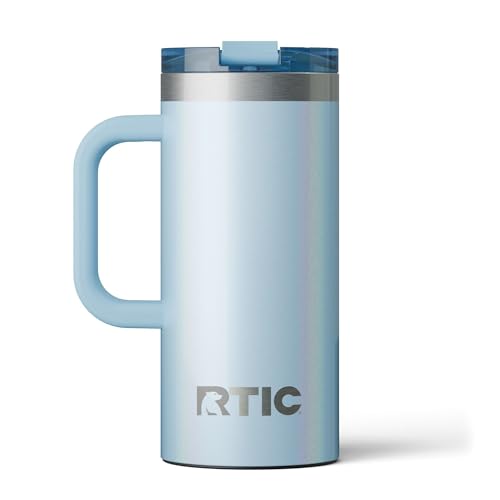 20oz Insulated Stainless Steel Travel Mug with Lid and Handle E86507