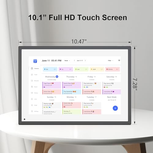 10.1 inch Wall Planner Digital Calendar & Chore Chart, Smart Touchscreen Interactive Display C499656