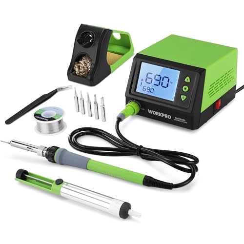 60W Digital Display Soldering Station with 5 Extra Iron Tips Q356