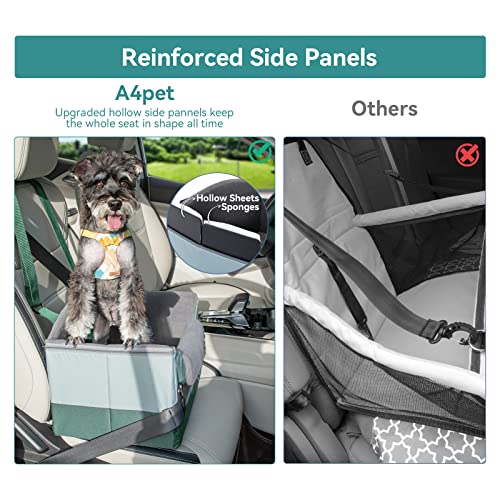 30 Inch Dog Booster Seat with 2 Safety Leashes and Detachable Inner J7005