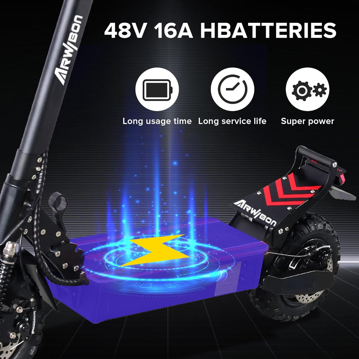 2500W 11 inch Pneumatic Tire Foldable Electric Scooter A29967