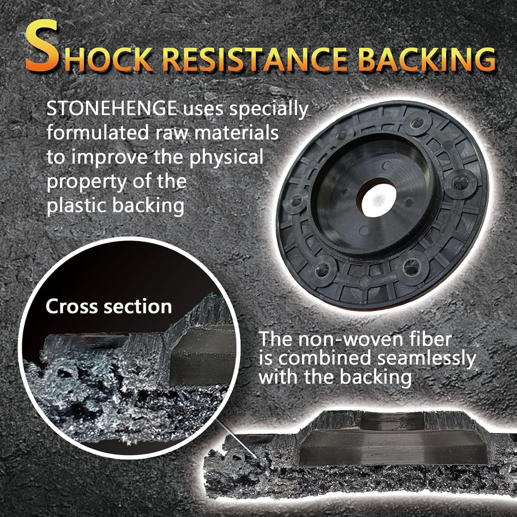 10 Pack Abrasive Strip Discs for Angle Grinders H905
