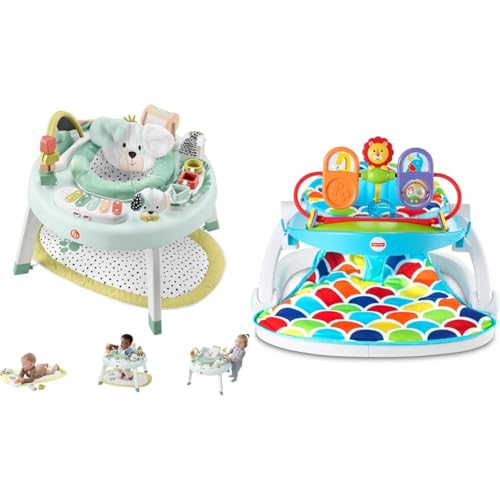 3-in-1 Baby Activity Center & Portable Chair with Developmental Toys & Machine Washable Seat Pad S82498