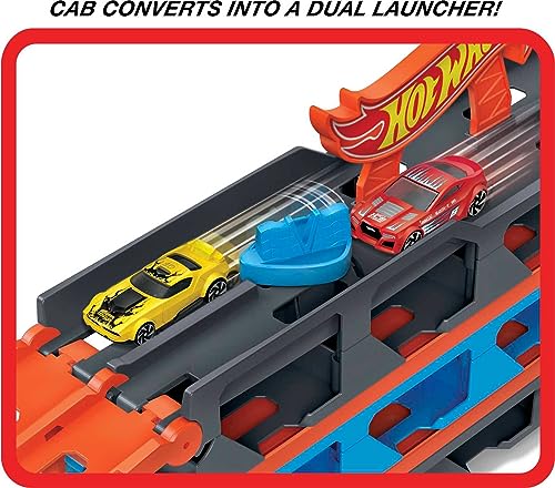 3 1:64 Scale Cars Storage Carrier with 6-Foot Drag Race Track O33913