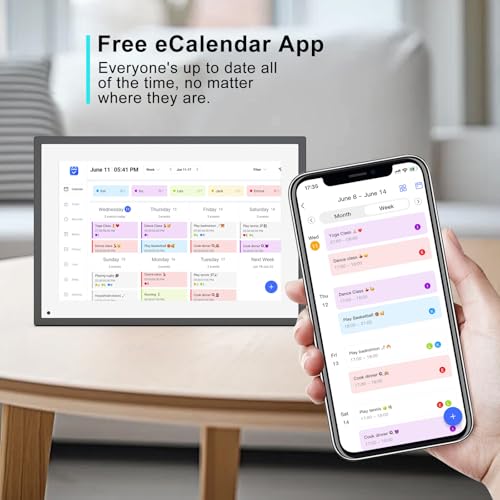 10.1 inch Wall Planner Digital Calendar & Chore Chart, Smart Touchscreen Interactive Display C499656