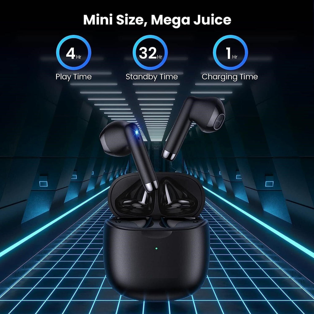 Black TWS Wireless Bluetooth 5.0 Earbuds with Charging Case S2281