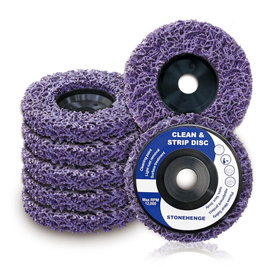 10 Pack Abrasive Strip Discs for Angle Grinders H905
