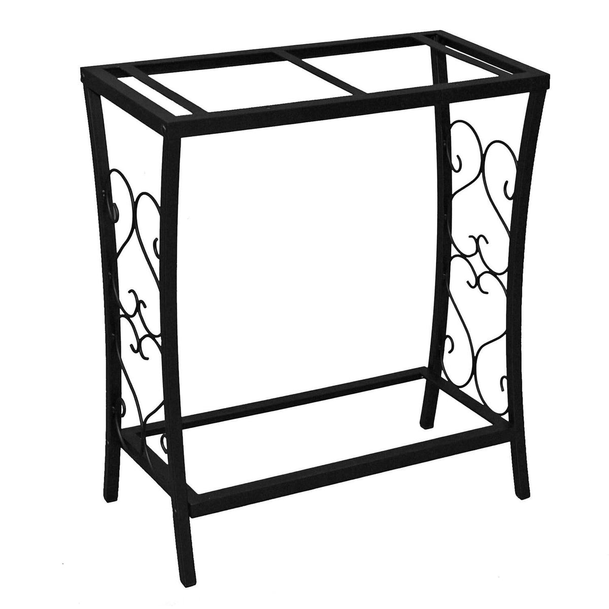 20 Gallon Scroll Aquarium Stand Black O496