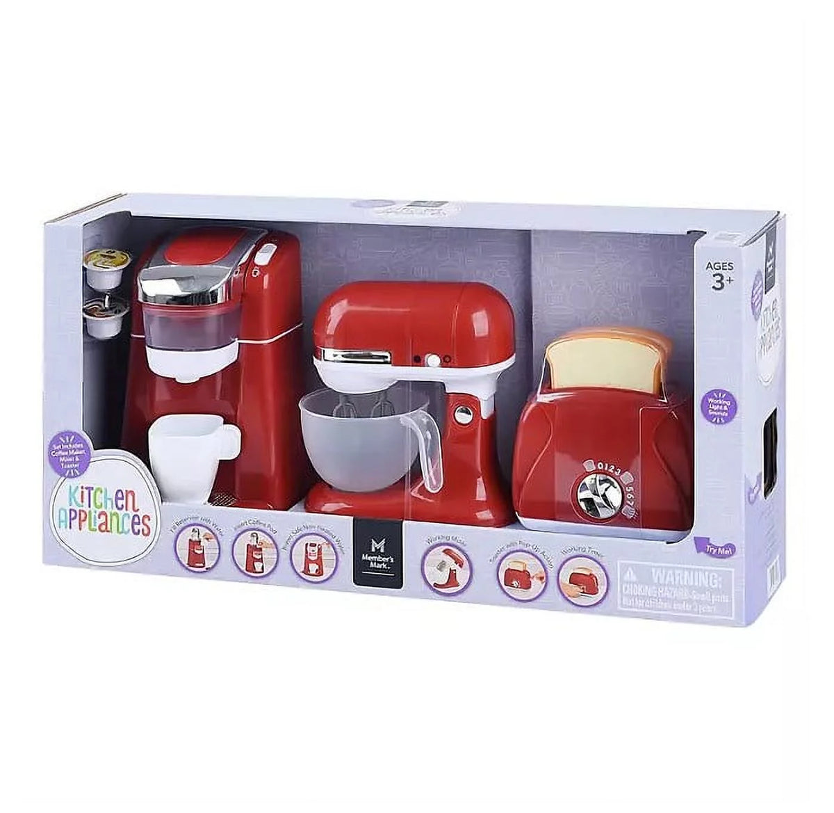 3-Pc. Gourmet Kitchen Appliance Set (Red) F361225