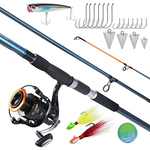 12ft Surf Rod 8000/9000 Spinning Reel 9+1 BB Saltwater Fishing Combo S562503