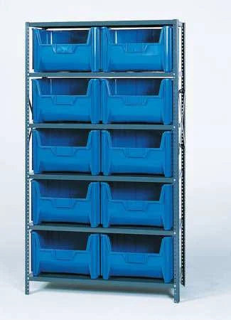 10 Bins Blue Bin Shelving X940