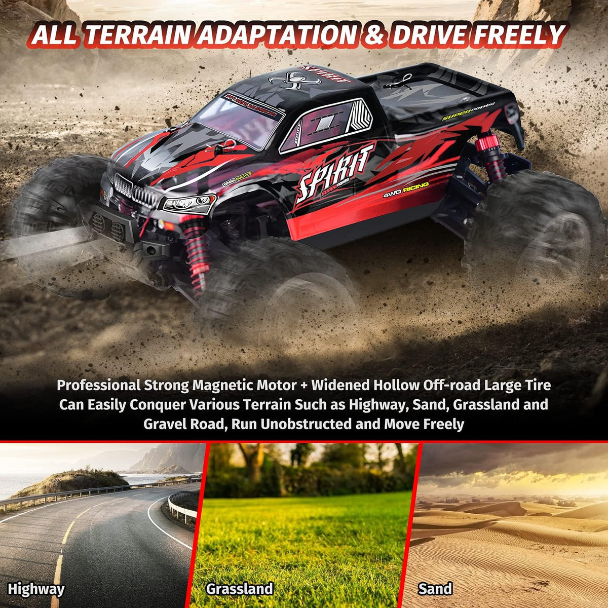 1:16 Scale 4WD Remote Control Monster Truck A118909